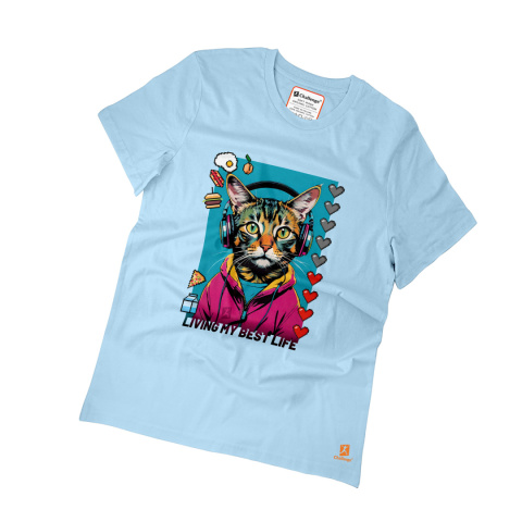 Koszulka T-shirt z krótkim rękawkiem - KOT rozmiar M Koszulka T-shirt z krótkim rękawkiem - KOT rozmiar M