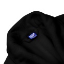 Szlafrok czarny coral fleece ciepły L unisex