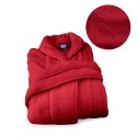 Szlafrok czerwony coral fleece ciepły XL unisex