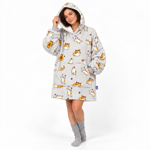 Koco bluza z kapturem Unisex CAT