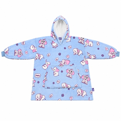 Koco bluza z kapturem Unisex ELEPHANT BLUE