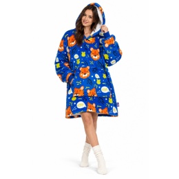 Koco bluza z kapturem Unisex TIGER BLUE