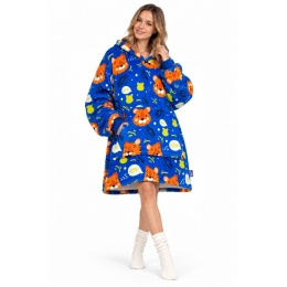 Koco bluza z kapturem Unisex TIGER BLUE