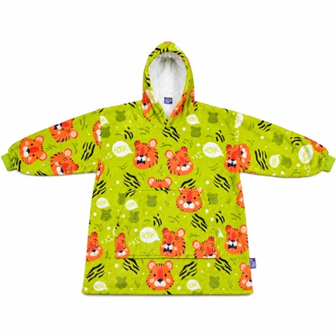 Koco bluza z kapturem Unisex TIGER GREEN