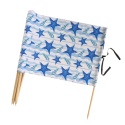 Parawan plażowy 6M (68x88 cm) Niebieskie rozgwiazdy
