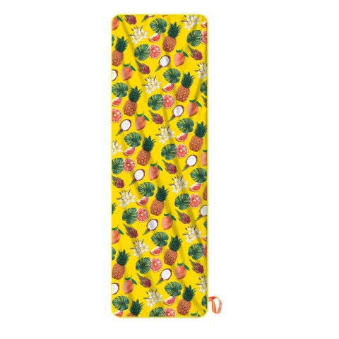 Ręcznik z mikrofibry na leżak 73x230 cm Challenge EGZOTYCZNE OWOCE